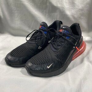 Nike Air Max 270 Men's Size 12 | Black Bright Crimson Racer Blue | Pre-Owned